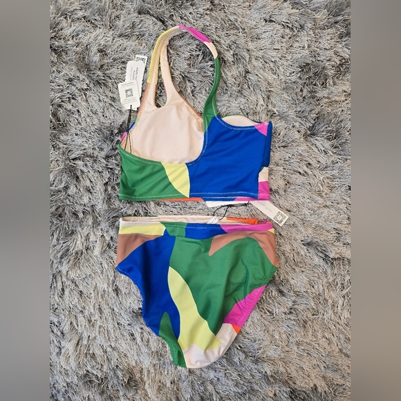 Sanctuary Swim 2 Pieces Bikini Bold Color Block Design Size Xs - Picture 4 of 6